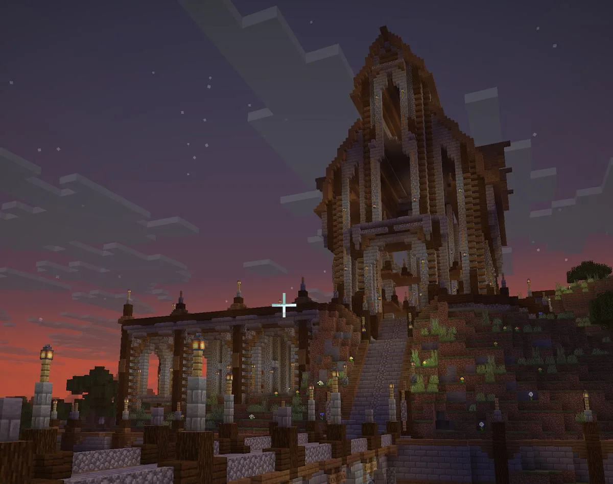 Minecraft architecture build