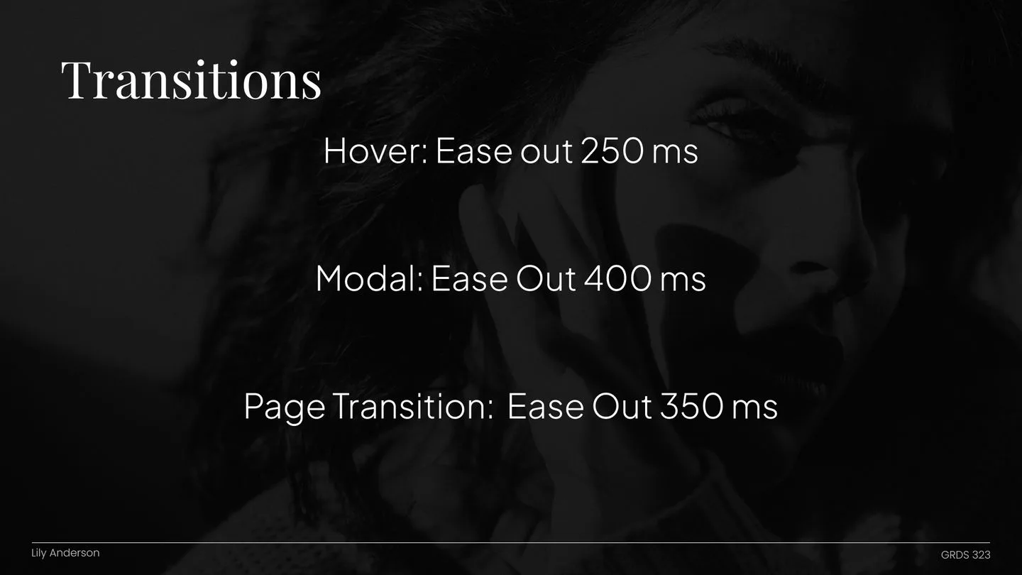 Transition timing