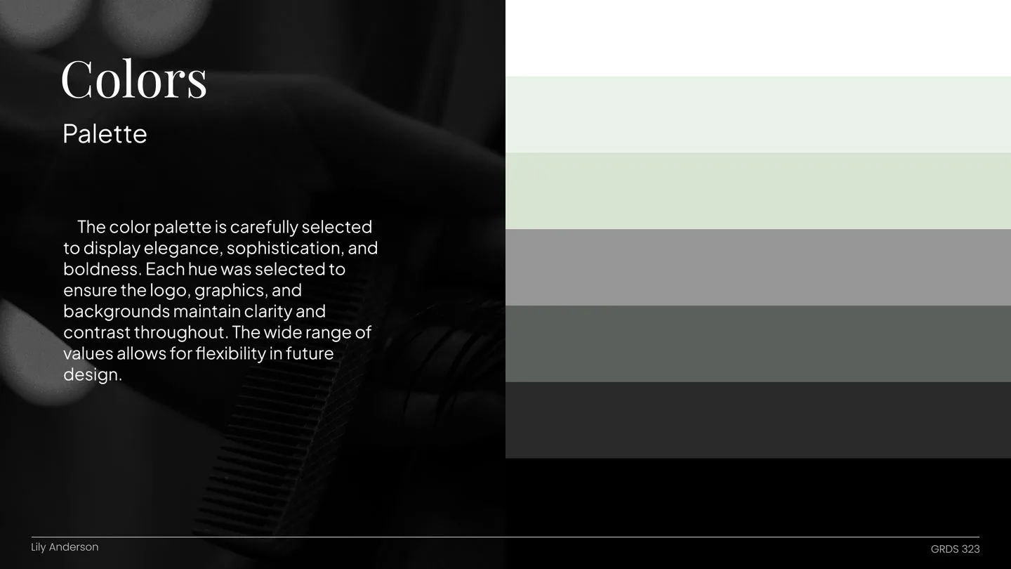 Color palette overview