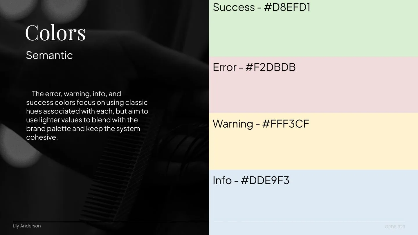 Semantic colors